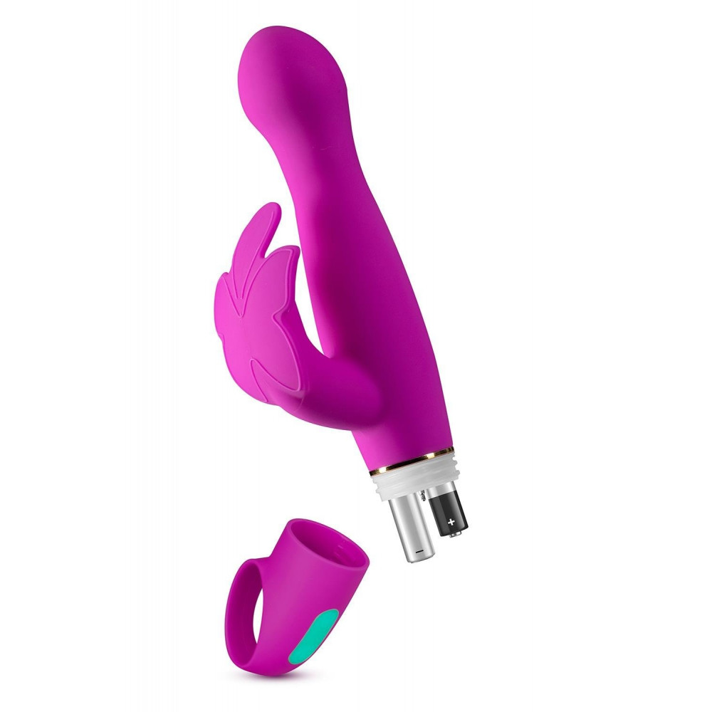 Секс игрушки - Вибратор с клиторальным отростком в виде бабочки Blush Aria Naugnty AF розовый 3