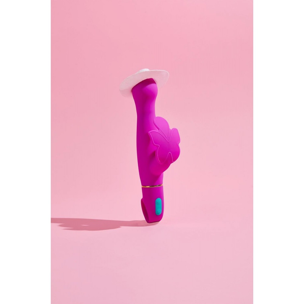 Секс игрушки - Вибратор с клиторальным отростком в виде бабочки Blush Aria Naugnty AF розовый 5