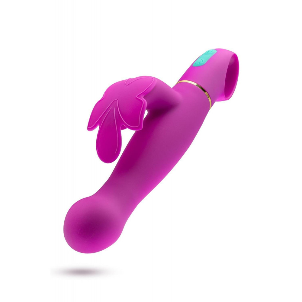 Секс игрушки - Вибратор с клиторальным отростком в виде бабочки Blush Aria Naugnty AF розовый 1