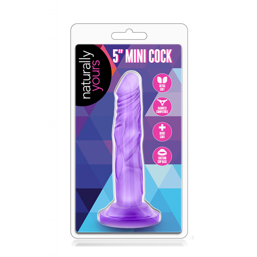 Фаллоимитаторы реалистичные - Фаллоимитатор NATURALLY YOURS 5INCH MINI COCK PURPLE 3