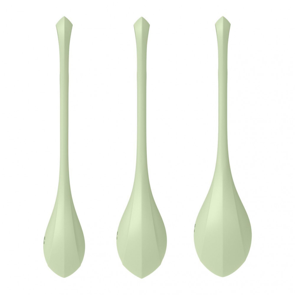Вагинальные тренажеры - Набор йони бусин Satisfyer Yoni Power 2 Light Green (мятая упаковка) 2