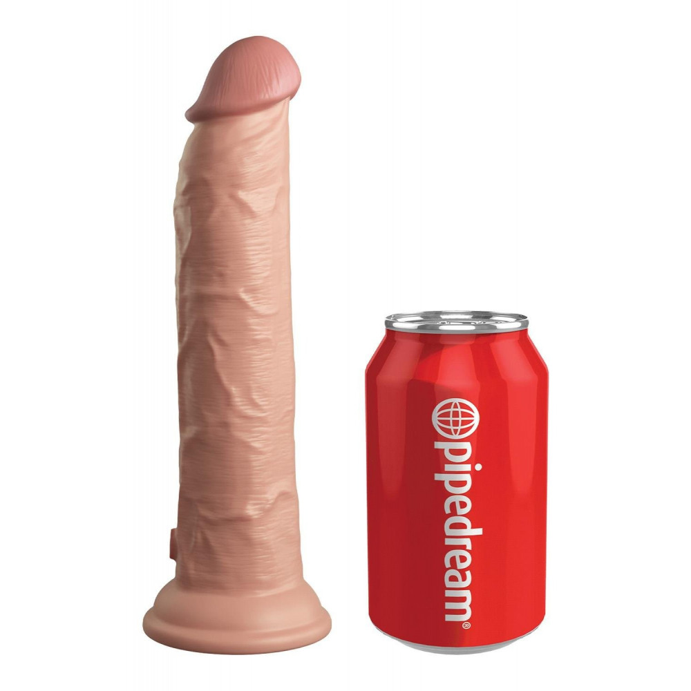 Секс игрушки - Элитный реалистичный силиконовый фаллоимитатор Pipedream King Cock телесный 2