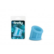 Эрекционная насадка на пенис NS Novelties Firefly светящяяся в темноте, голубая