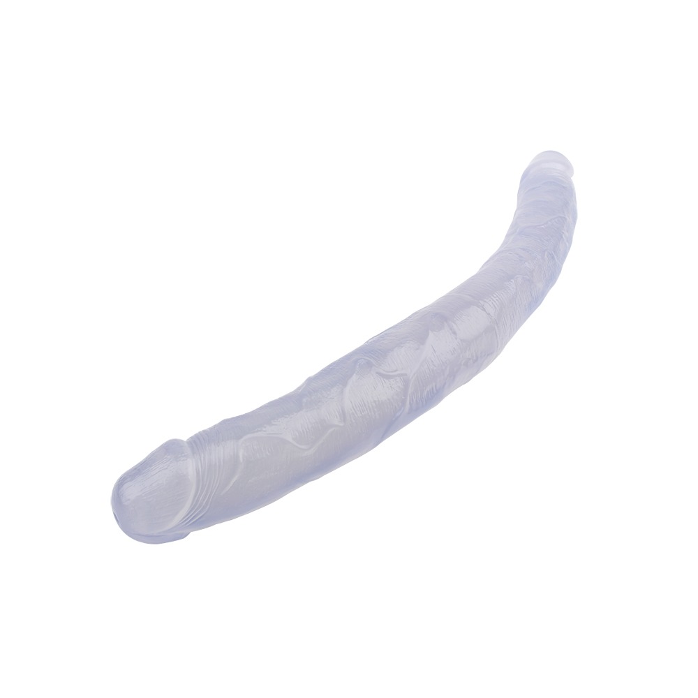 Секс игрушки - Фаллоимитатор двойной Chisa Hi-Rubber 45 см, прозрачный 2