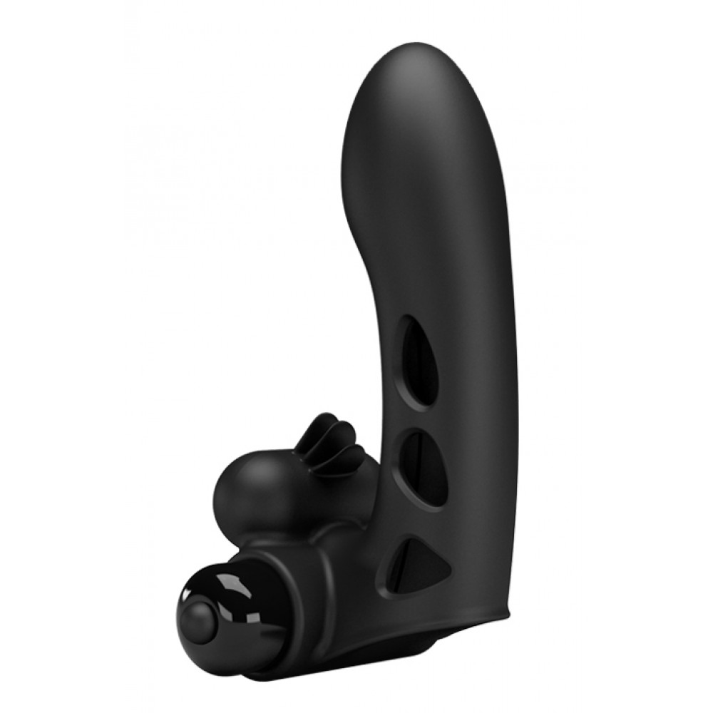 Вибратор - Клиторальный стимулятор на палец Pretty Love - Orlando Finger Black, BI-014836 8