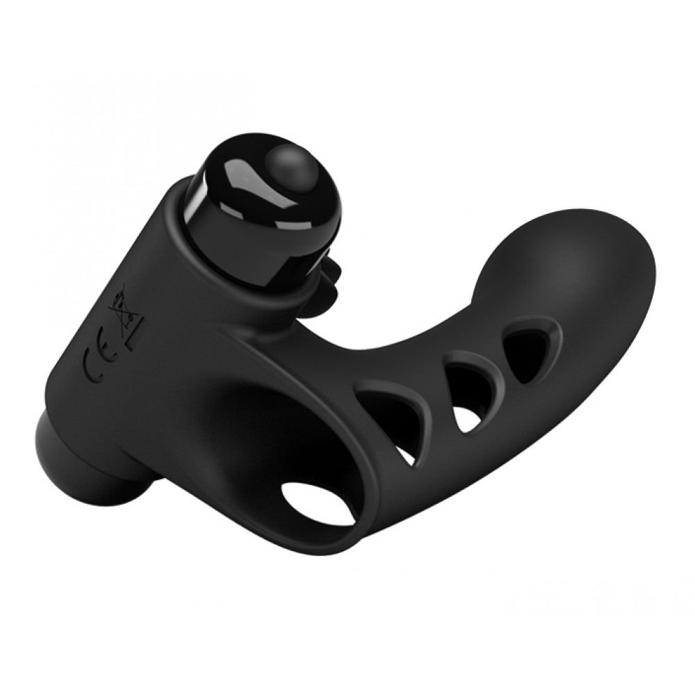 Вибратор - Клиторальный стимулятор на палец Pretty Love - Orlando Finger Black, BI-014836 6