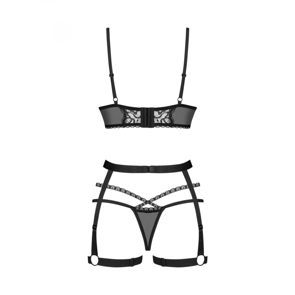 Эротические комплекты - Комплект Obsessive Blomentis 3-pcs set XL/2XL 3