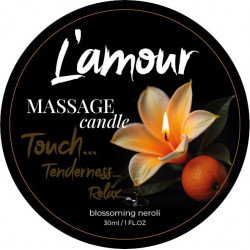 Массажная свеча L'amour Blossoming Neroli c ароматом апельсина , 30 мл