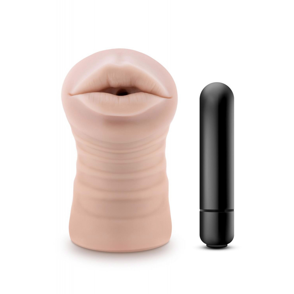 Секс игрушки - Мастурбатор Рот реалистичный Blush ENLUST NICOLE с вибропулей в комплекте