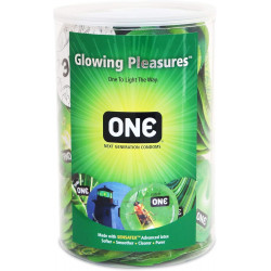 Набор флуоренцетных презервативов ONE Glowing Pleasures (светятся в темноте) 100 шт