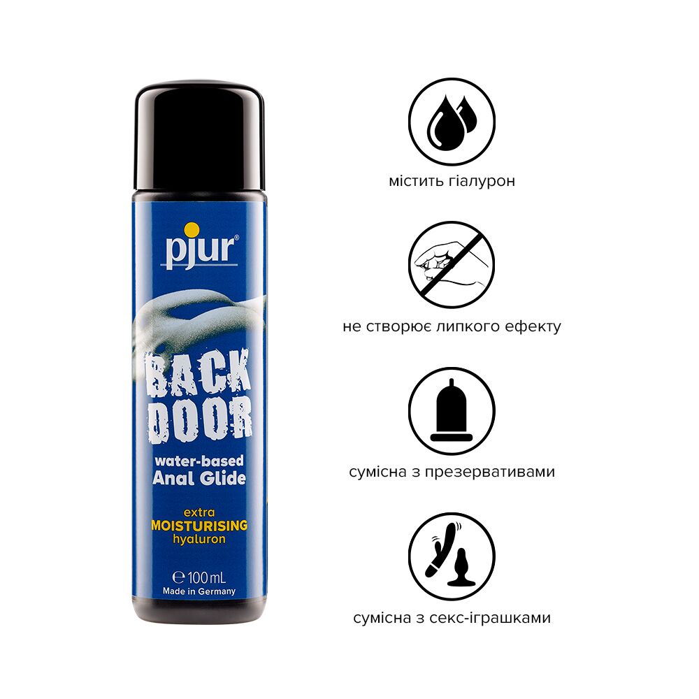 Анальные смазки - Анальная смазка pjur backdoor Comfort water glide 100 мл на водной основе с гиалуроном 2