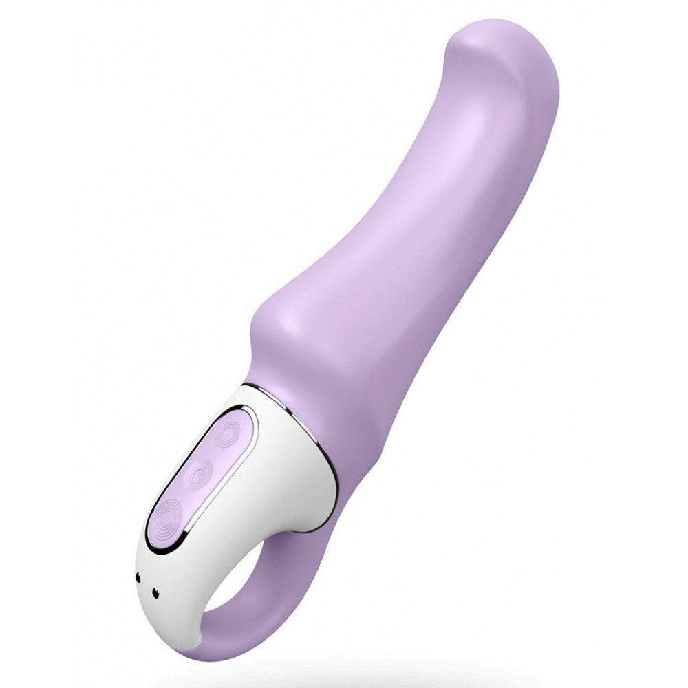 Стимулятор точки G - Мощный вибратор Satisfyer Vibes Charming Smile с гибким стволом, литой силикон, 12 режимов работы