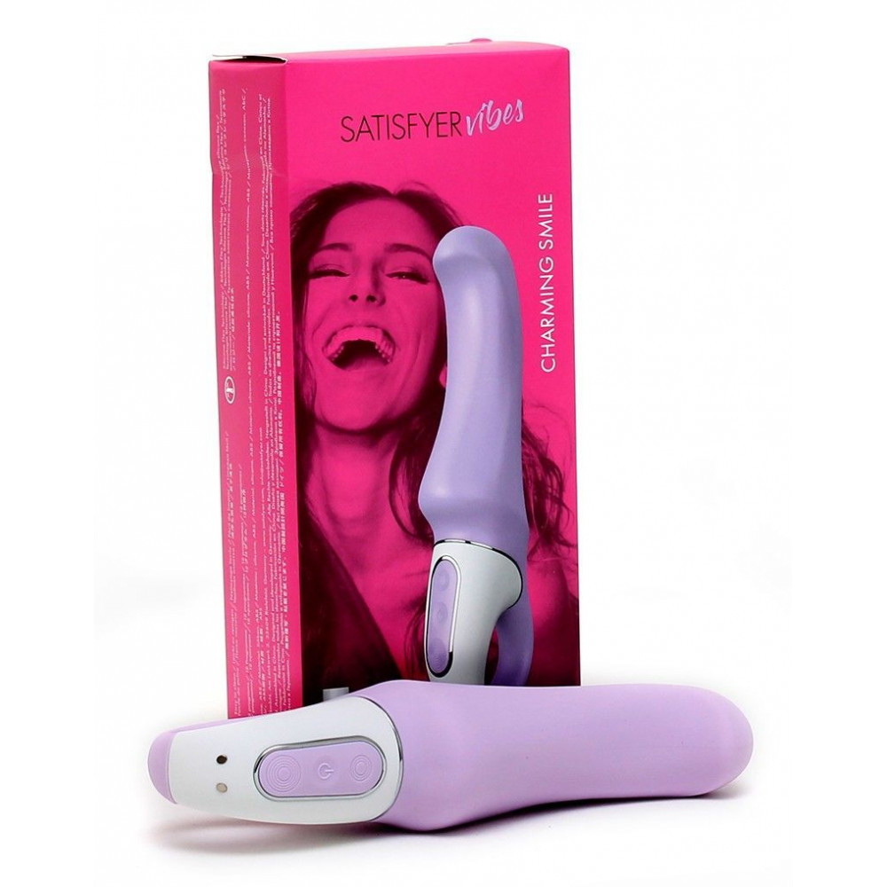 Стимулятор точки G - Мощный вибратор Satisfyer Vibes Charming Smile с гибким стволом, литой силикон, 12 режимов работы 2