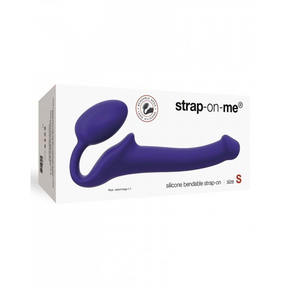 Страпоны безремневые - Безремневой страпон Strap-On-Me Violet S, полностью регулируемый, диаметр 2,7см 3