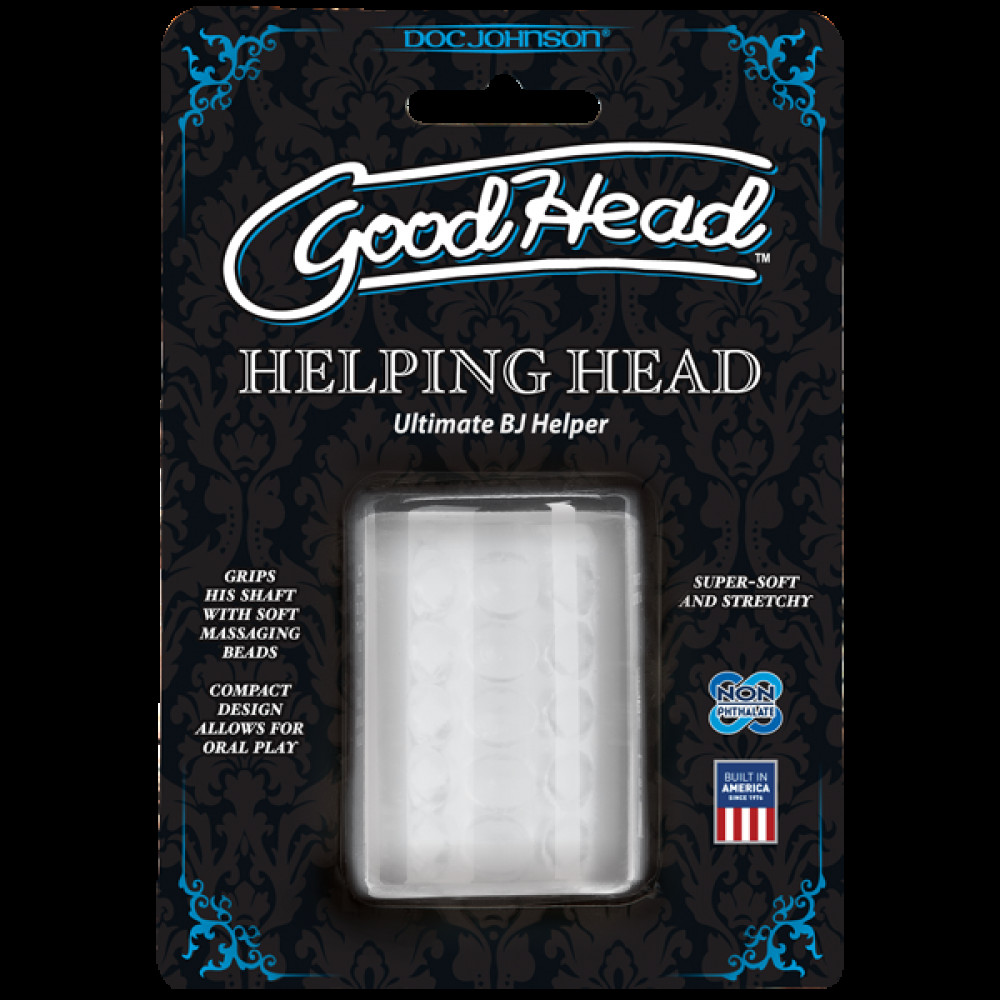 Другие мастурбаторы - Мастурбатор Doc Johnson GoodHead - Helping Head ULTRASKYN, супер помогалочка для минета 1