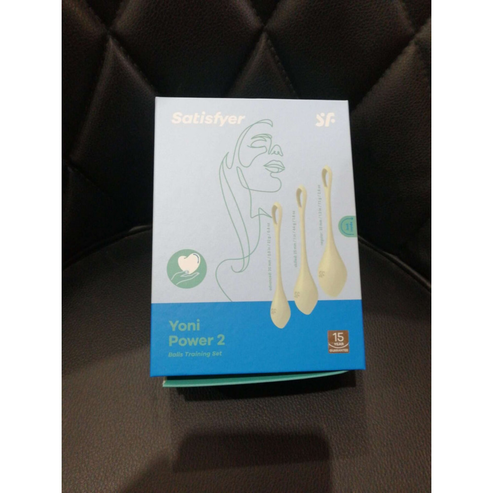 Вагинальные тренажеры - Набор йони бусин Satisfyer Yoni Power 2 Light Green (мятая упаковка) 1