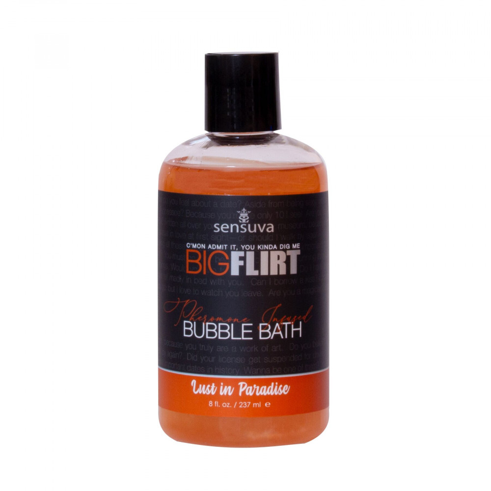 Интимная косметика - Пена для ванны Sensuva — Big Flirt Pheromone Bubble Bath — Lust in Paradise (237 мл)