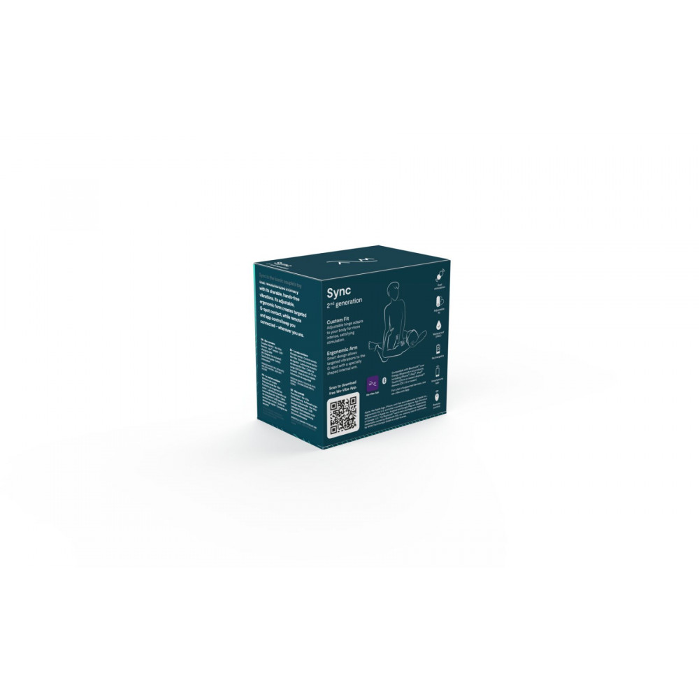Вибраторы для пар - Смарт-вибратор для пар We-Vibe Sync 2 Green Velvet, 10 виброрежимов, пульт ДУ 3