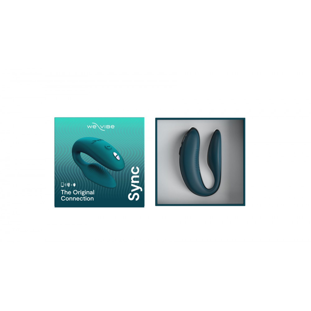Вибраторы для пар - Смарт-вибратор для пар We-Vibe Sync 2 Green Velvet, 10 виброрежимов, пульт ДУ 6
