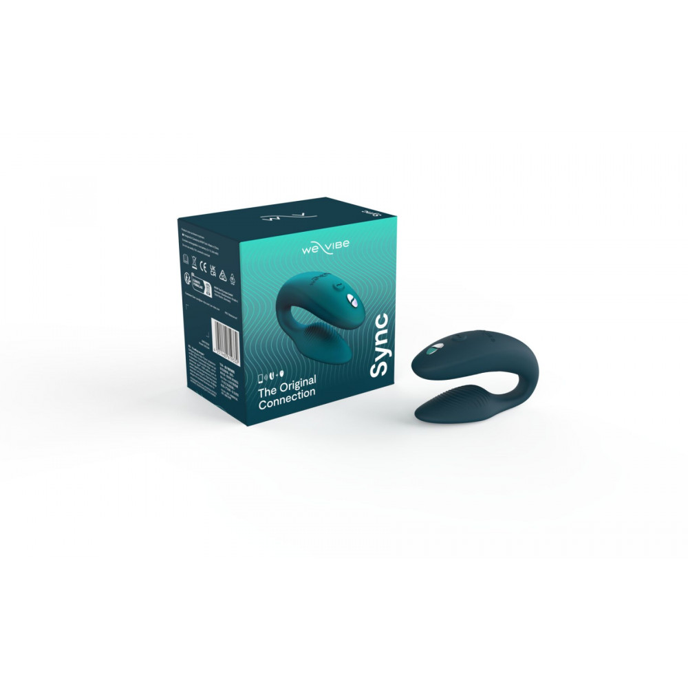 Вибраторы для пар - Смарт-вибратор для пар We-Vibe Sync 2 Green Velvet, 10 виброрежимов, пульт ДУ 5