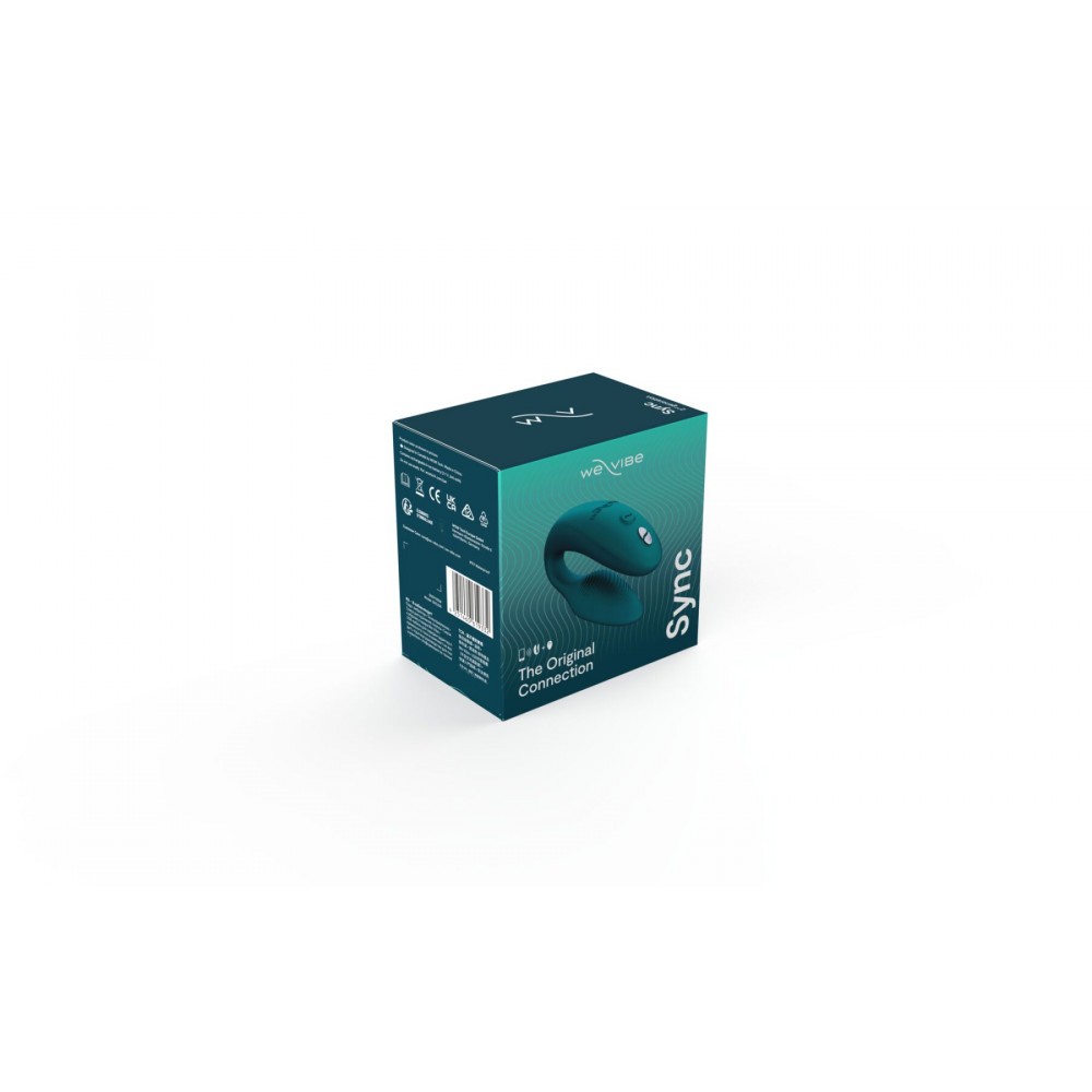 Вибраторы для пар - Смарт-вибратор для пар We-Vibe Sync 2 Green Velvet, 10 виброрежимов, пульт ДУ 4