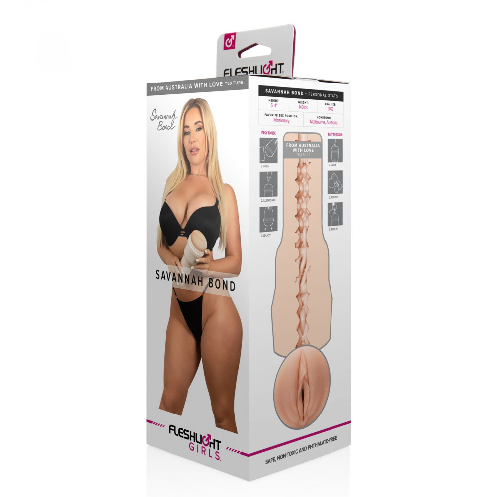 Мастурбаторы вагины - Мастурбатор Fleshlight Girls: Savannah Bond – From Australia With Love, со слепка вагины 3