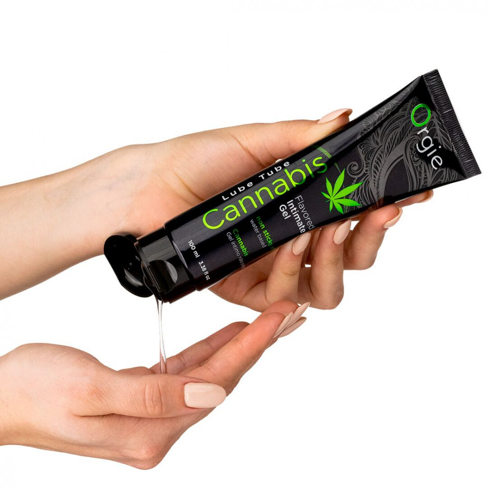 Оральные смазки - Лубрикант на водной основе Orgie - Lube Tube Cannabis (100 мл) 1