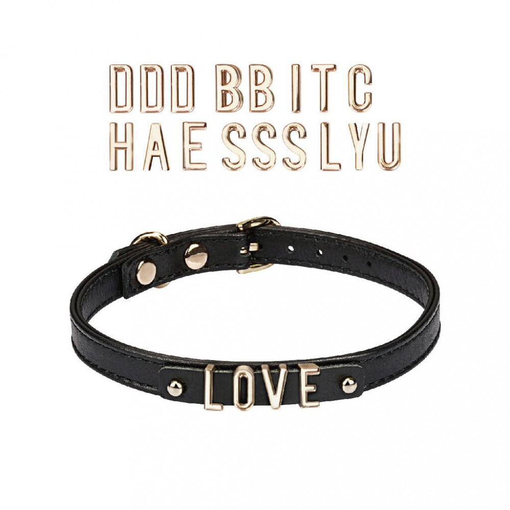 Чокеры, портупеи - Чокер Liebe Seele DIY Choker with 21 Removable Letters