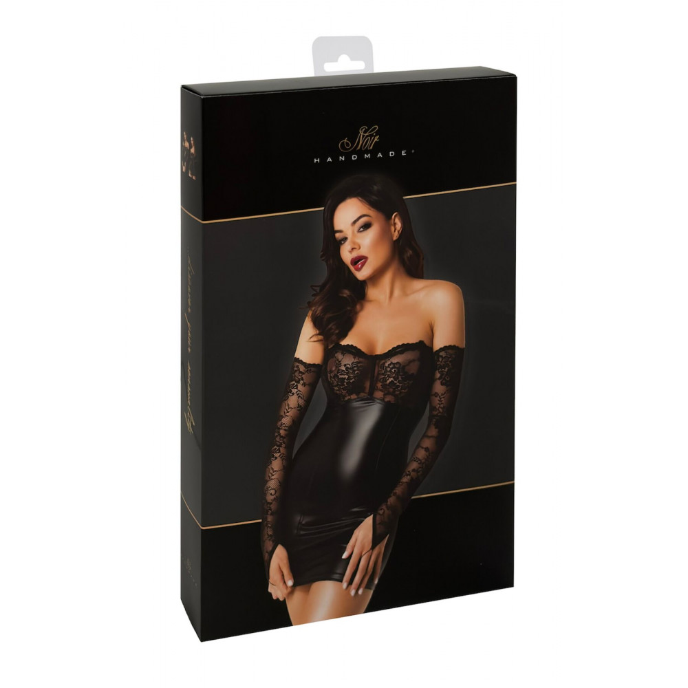 Сексуальные платья - Платье Noir Handmade F340 Dress with gloves - XXL 7
