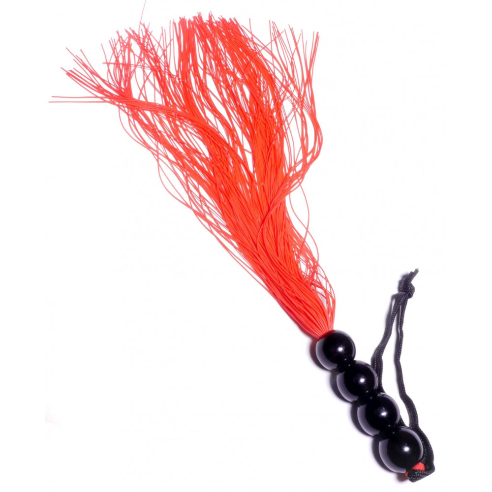 Электростимуляторы - Силиконовый флогер ( длина 37 см ) Fetish Boss Series - Silicone Whip Red 14