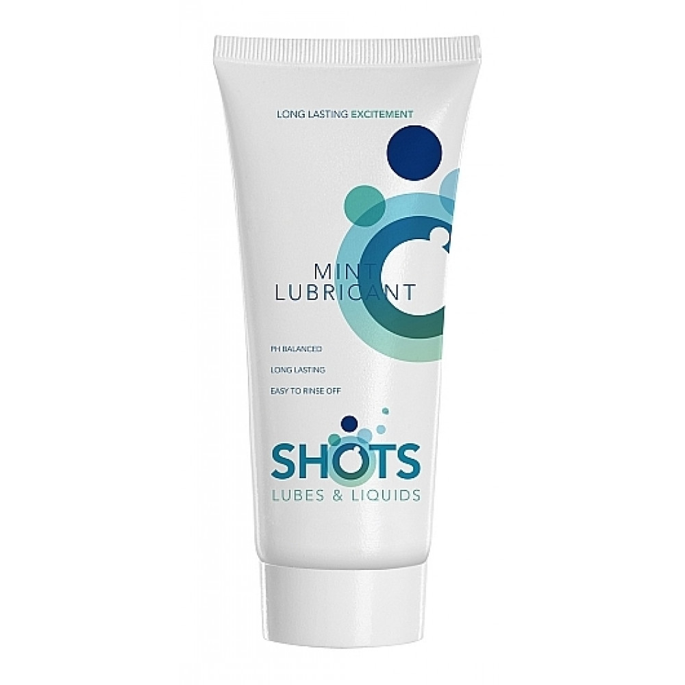 Лубриканты - Вагинальный ароматизированный лубрикант Shots Mint Lubricant, 100 мл