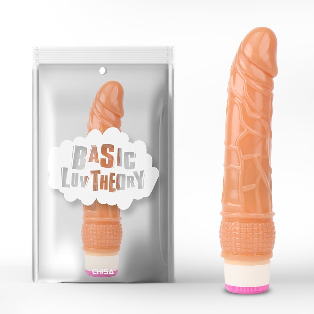 Секс игрушки - Вибратор реалистичный Chisa Basic Luv Theory на батарейках, бежевый