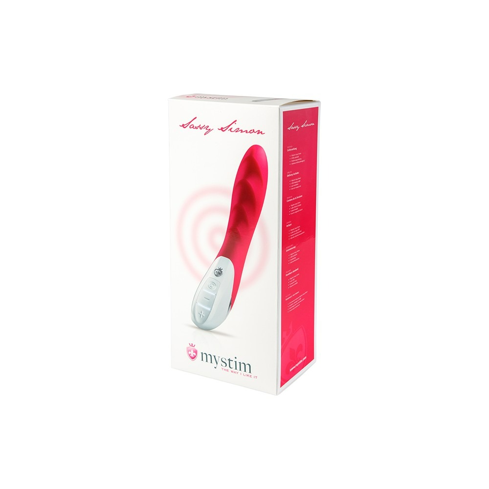 Секс игрушки - Вибратор, рельефный, з електростимуляцією MYSTIM-SASSY SIMON VIBRATOR PINK 1