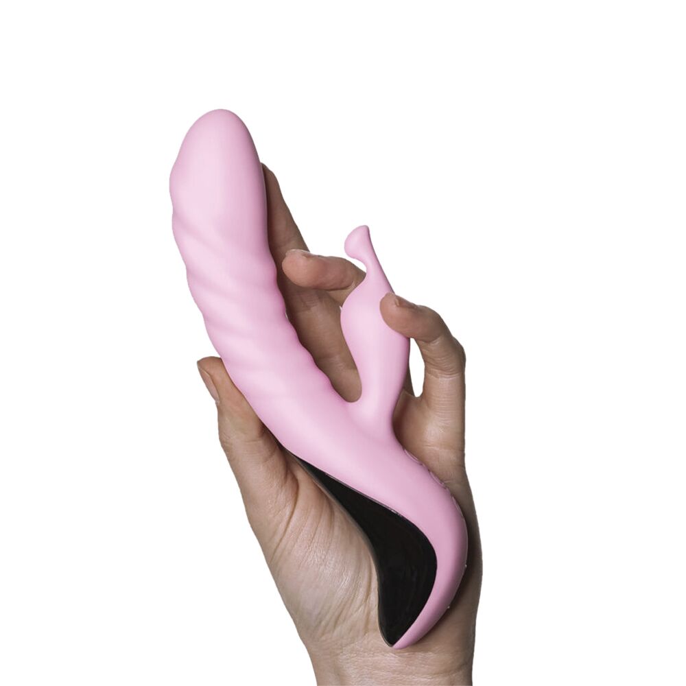 Вибратор-кролик - Вибратор Adrien Lastic Mini Trigger с массирующими движениями ствола 3
