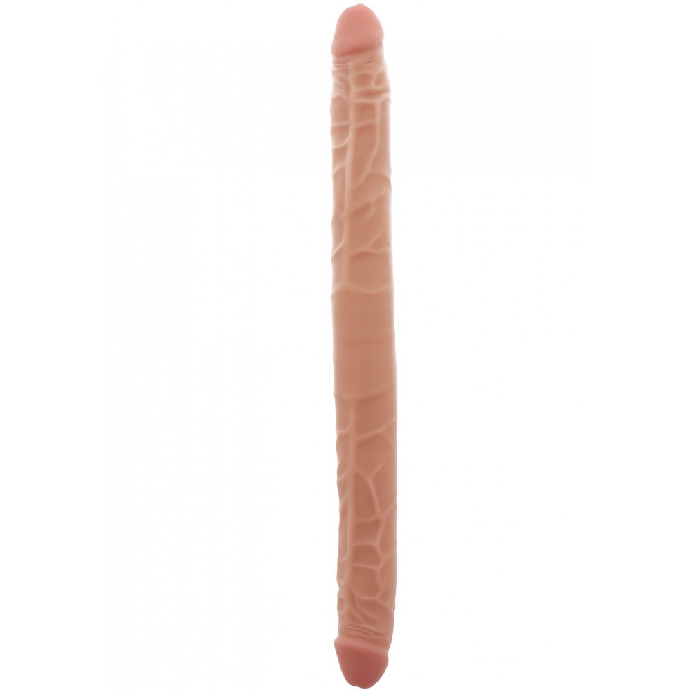 Секс игрушки - Двойной фаллоимитатор ToyJoy Double Dong, бежевый 1