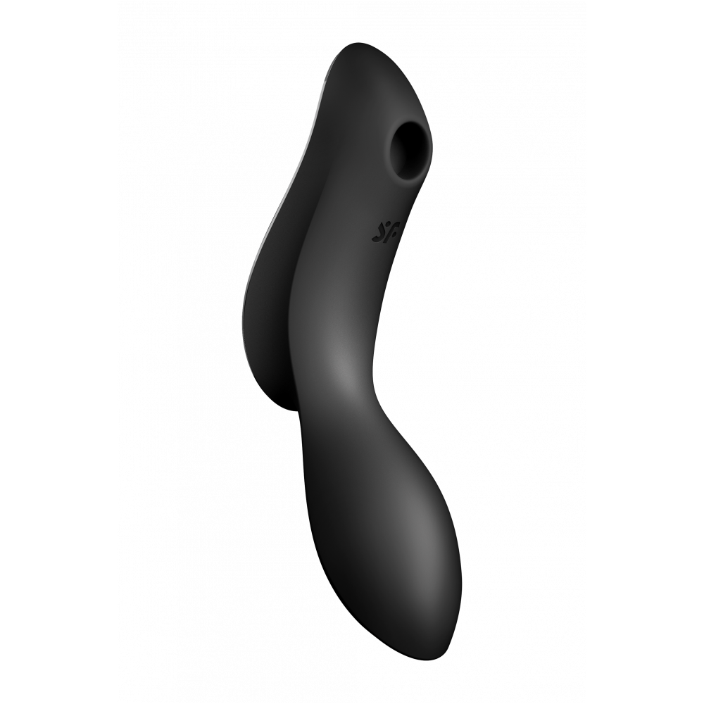 Вибраторы вакуумные - Двойной вибратор с вакуумной стимуляцией SATISFYER CURVY TRINITY 2 BLACK 3