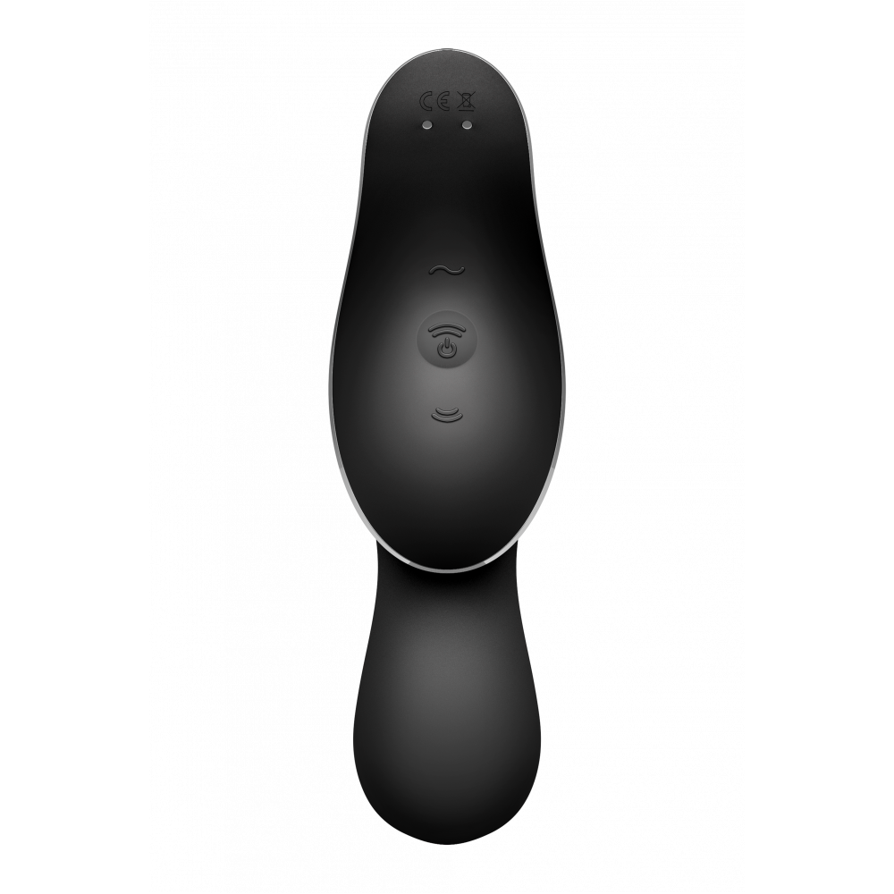 Вибраторы вакуумные - Двойной вибратор с вакуумной стимуляцией SATISFYER CURVY TRINITY 2 BLACK 5