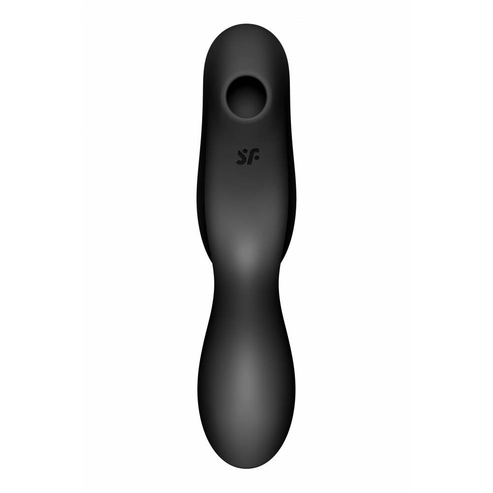 Вибраторы вакуумные - Двойной вибратор с вакуумной стимуляцией SATISFYER CURVY TRINITY 2 BLACK 2