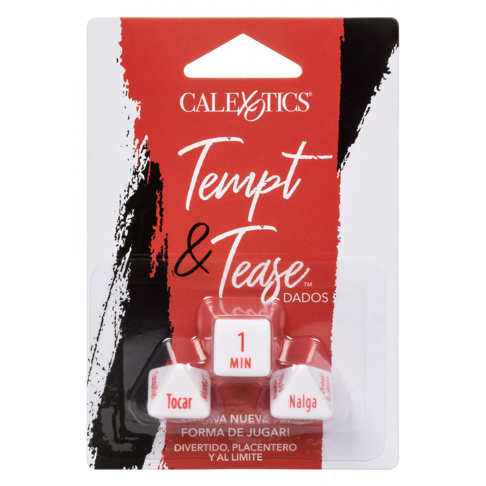 Секс игрушки - Эротическая игра для двоих California Exotic Tempt & Tease Dados кубики 3 шт. 5