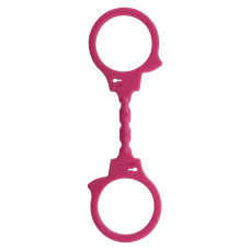 Наручники эластичные ToyJoy, силиконовые, розовые