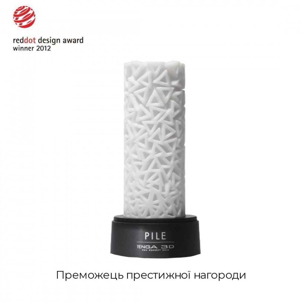 Другие мастурбаторы - Мастурбатор Tenga 3D Pile, очень нежный, из антибактериального эластомера с серебром 5