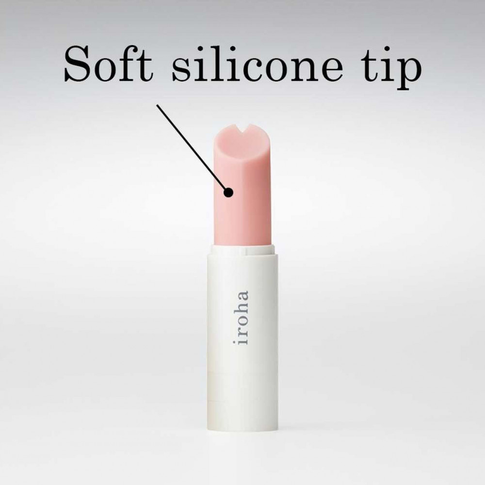 Клиторальный вибратор - Вибратор-помада IROHA STICK White, плавное увеличение мощности 4