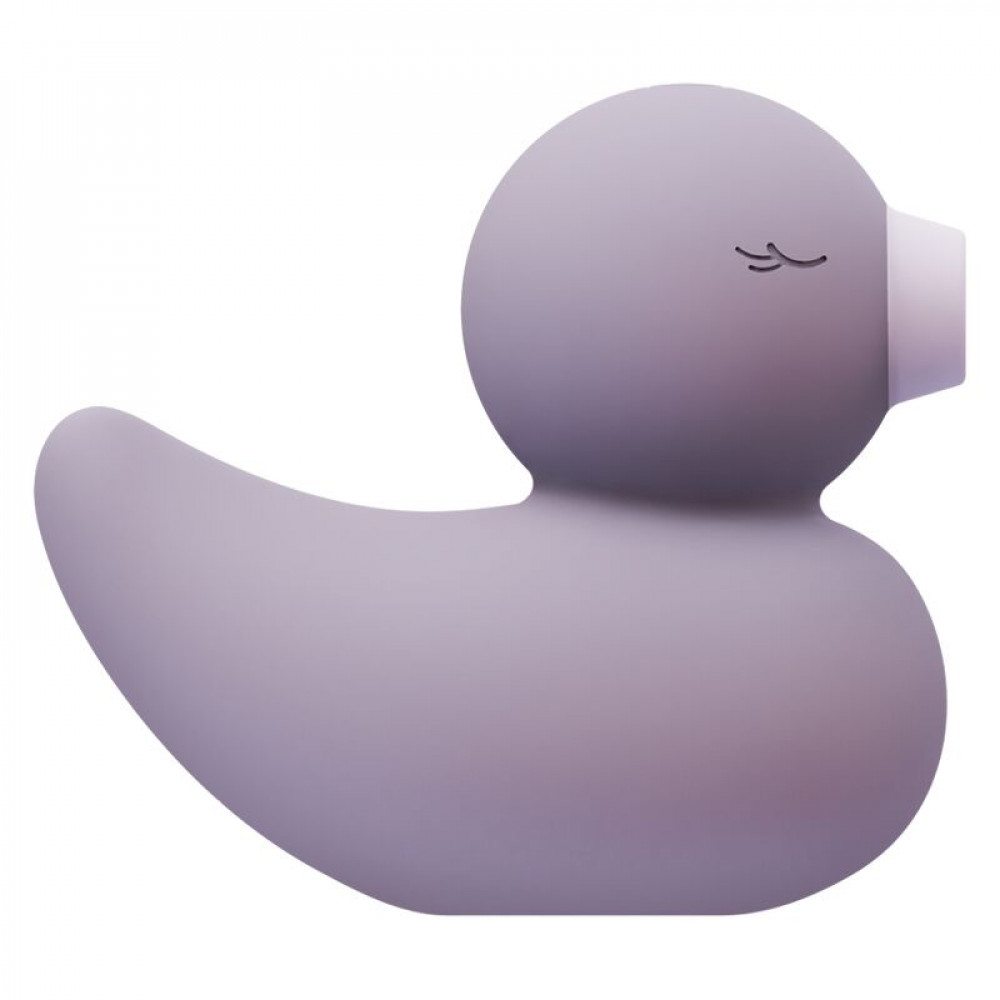 Вибраторы вакуумные - Вакуумный вибратор-уточка CuteVibe Ducky Grey