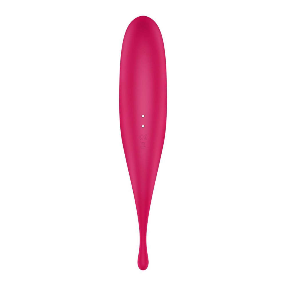Вибраторы вакуумные - Вибратор для клитора с вакуумной стимуляцией Satisfyer Twirling Pro Red 2