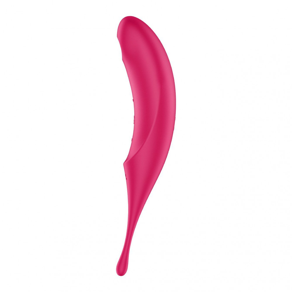 Вибраторы вакуумные - Вибратор для клитора с вакуумной стимуляцией Satisfyer Twirling Pro Red 4