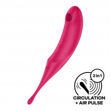 Вибратор для клитора с вакуумной стимуляцией Satisfyer Twirling Pro Red
