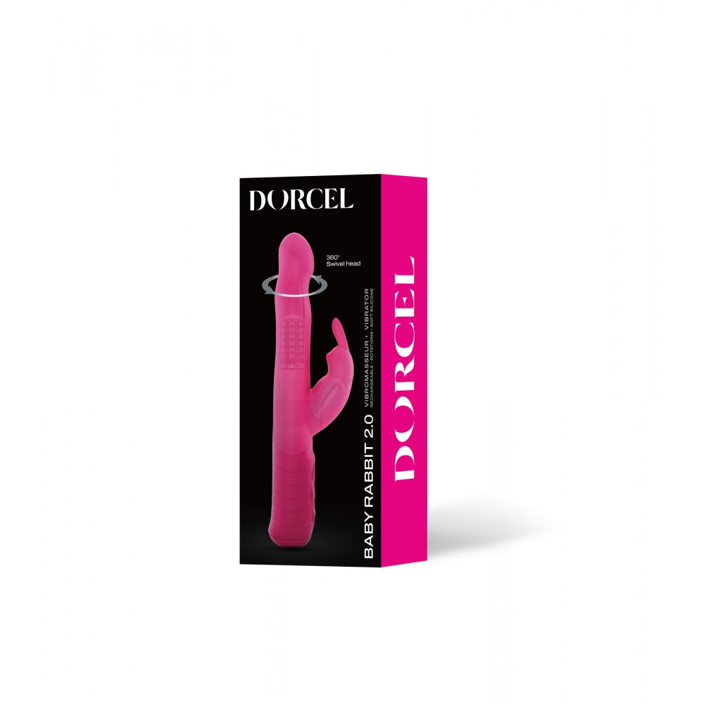 Вибратор-кролик - Вибратор-кролик Dorcel Baby Rabbit Magenta 2.0 с жемчужным массажем и вращающейся головкой 1