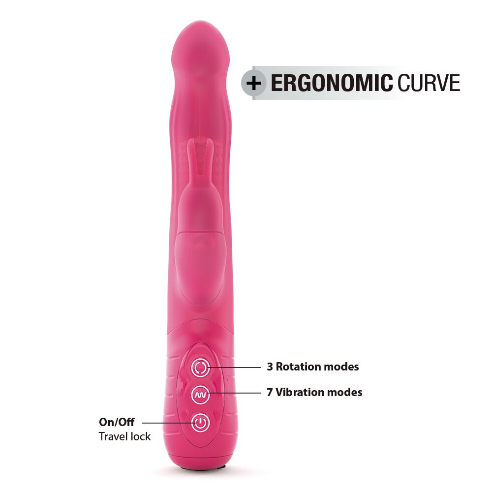 Вибратор-кролик - Вибратор-кролик Dorcel Baby Rabbit Magenta 2.0 с жемчужным массажем и вращающейся головкой 3