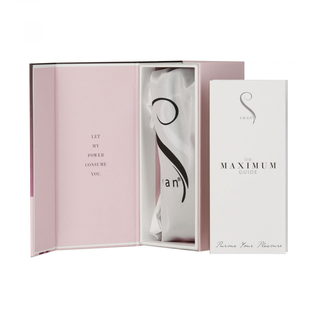 Клиторальный вибратор - Вибропуля Swan Maximum + Comfy Cuff Pink 4