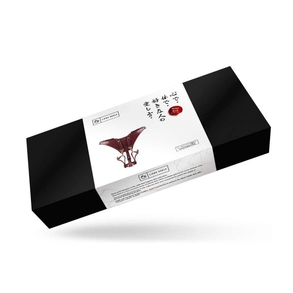 Трусики для страпонов - Трусики для вибромассажера Liebe Seele Wine Red Forced Orgasm Strop 1